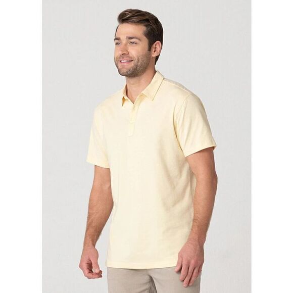 NWT Swet Tailor All-In Polo In Light Yellow Size XL - Picture 2 of 5